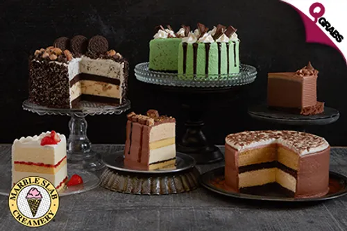 From QR14 Enjoy a Big Dipper Tasty Creation, a Pint OR Quart with One Mix-In OR a Premium Ice Cream Cake from Marble Slab! (Up to QR205)